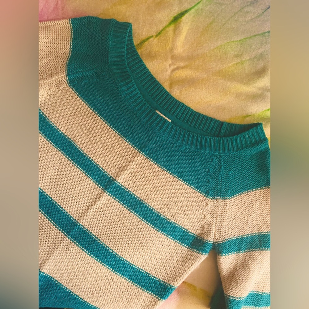 Knitted Striped Pullover , X-Small